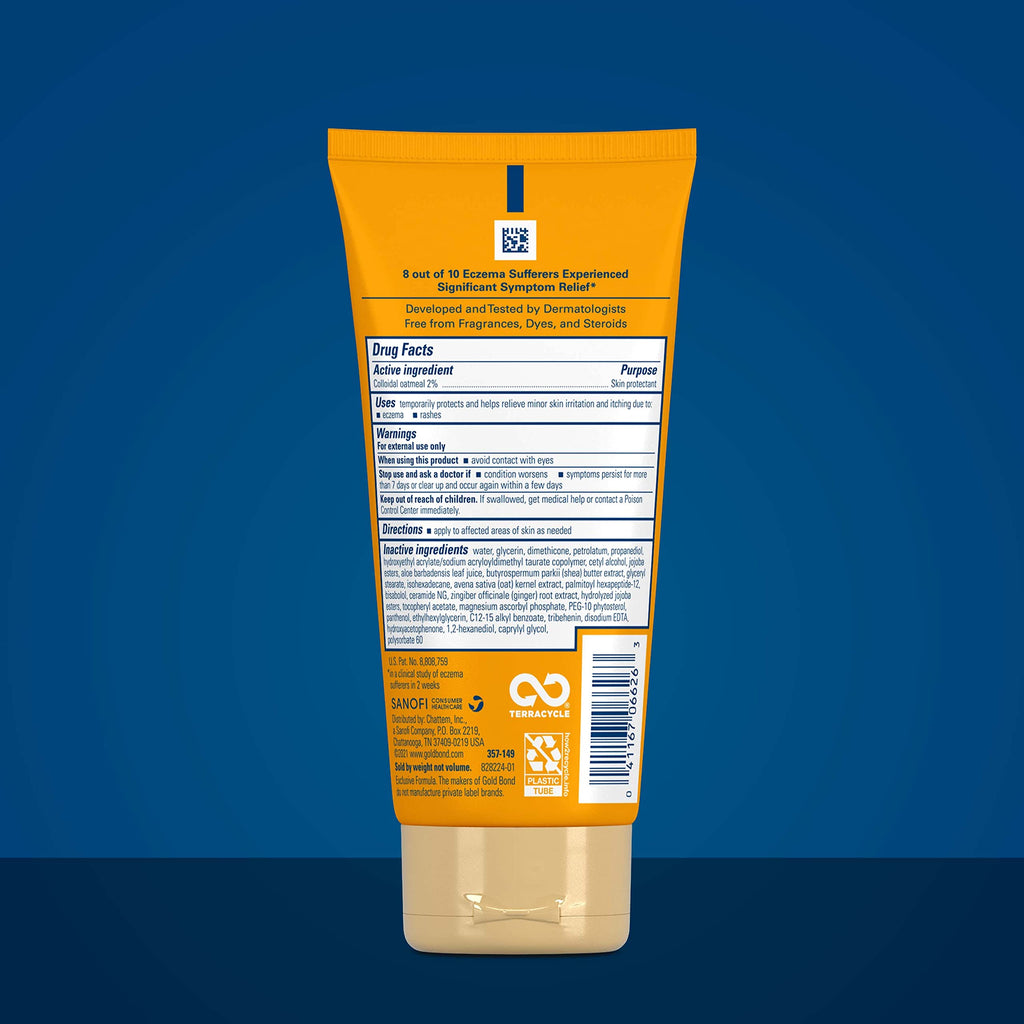 Gold Bond Medicated Eczema Relief Skin Protectant Cream, 5.5 oz., with 2% Colloidal Oatmeal