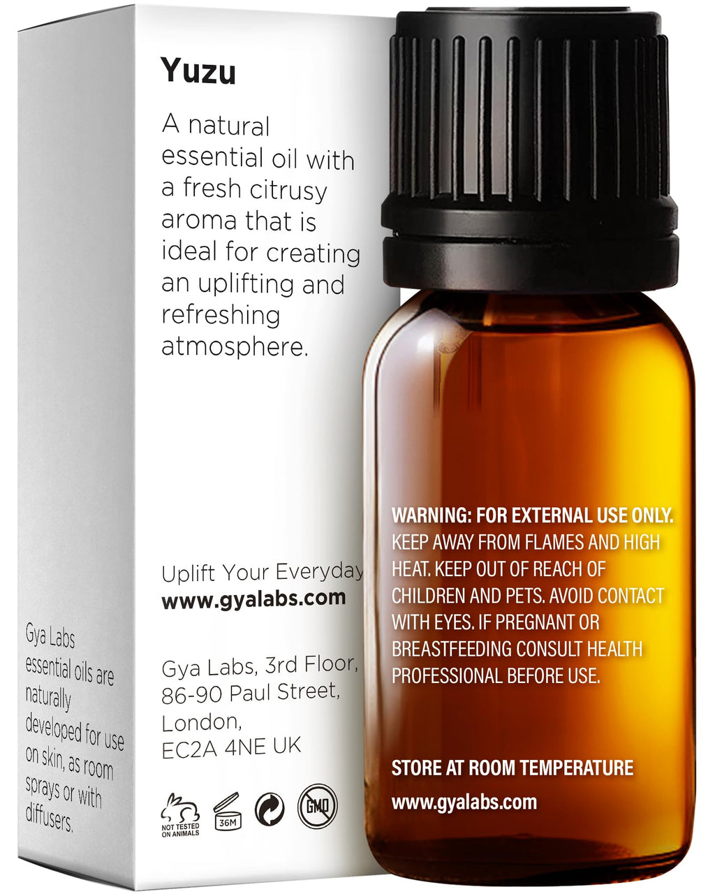 Gya Labs Yuzu Essential Oil for Diffuser - Yuzu Oil Essential Oil for Skin - Yuzu Oil for Hair Aromatherapy Candles Making Bath