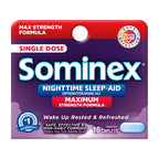 Sominex Nighttime Sleep-Aid Tablets, Maximum Strength Formula, Single Dose, Assorted, 16 Count