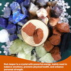 1.1lb Bulk Raw Red Jasper Rough Crystal-Natural Red Jasper Stone Raw Stones Crystal for Tumbling, Cabbing, Fountain Rocks, Decor