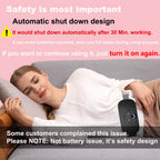 Back or Belly Heating Pad, Electric Waist Belt Device with 3 Heat Levels and 3 Massage Modes, Portable Cordless Fast Heating Pad
