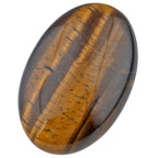 Rockcloud Oval Worry Stones,Palm Pocket Energy Stone,Healing Crystal with Velvet Bag,Tiger's Eye
