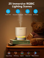 GoveeLife Smart Essential Oils Diffuser with Alexa App Control Room Decor for Bathroom Home Office Bedroom, 300ml Quiet Cool Mis