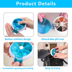 3PCS Pill Organizer Travel Pill case for Purse Portable Medicine case Small Weeks Pill Box for Vitamins/Fish Oil/Pills/Supplemen