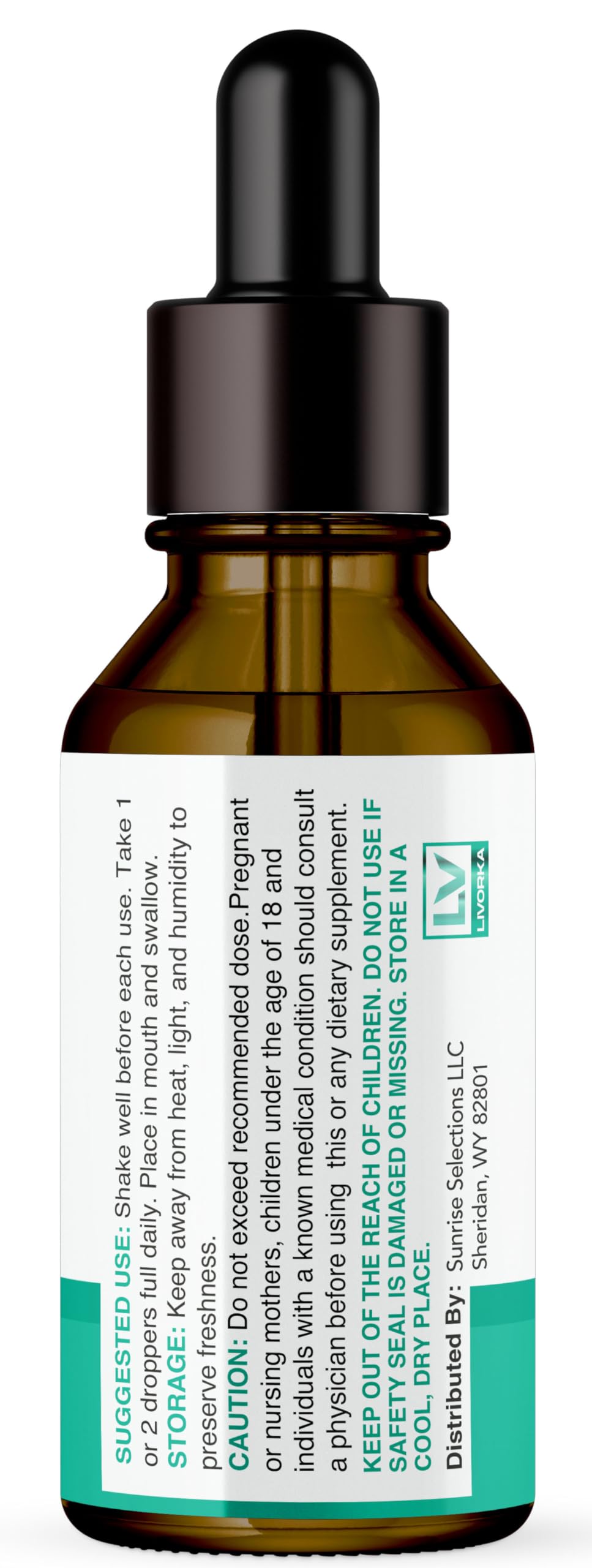 LIVORKA Cortexi Oral Drops to Drink - Formula for Ear Health, Hearing Support - Pack of 5 Bottles (150 Day Supply)