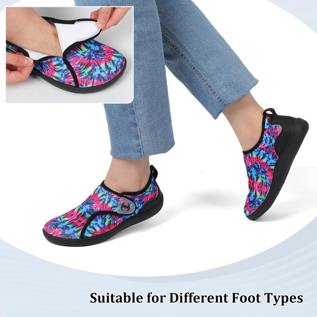 Scurtain Diabetic Shoes Women Wide Width Hospital Recovery Nursing Shoes Arthritis Bunion Edema Neuropathy Orthopedic Shoes for