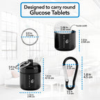 Portable Keychain Pill Holder Case for Round Glucose Tablets & Critical Medicine - Discreet Waterproof Key Chain Pill Container