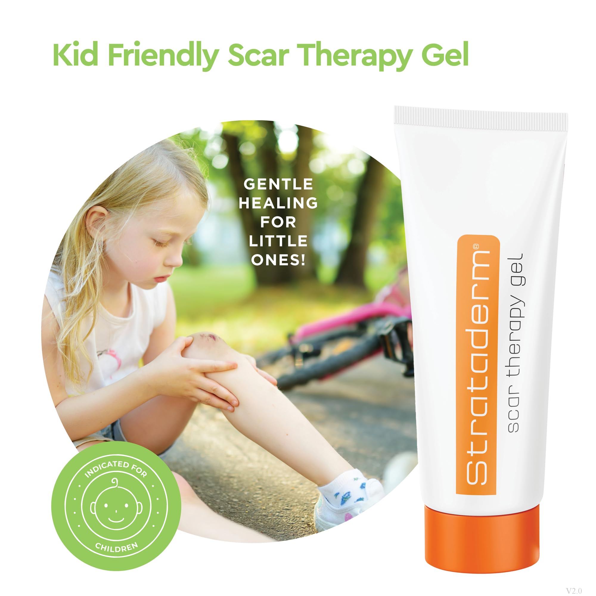 Strataderm Professional Scar Therapy Gel | Old and New Scars from General Surgery, Trauma, Wounds, Burns, Bites, Acne & Skin Dis