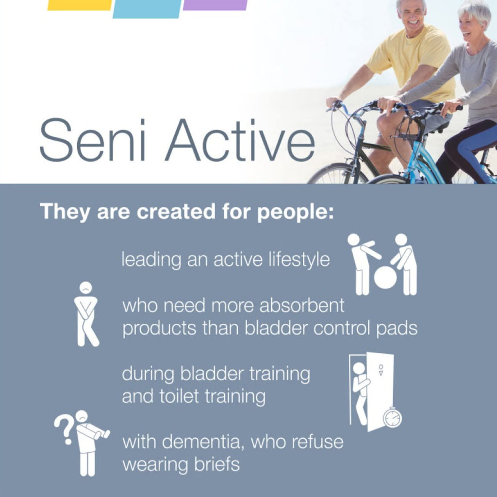 Seni Active Super Plus Disposable Underwear Pull On with Tear Away Seams Small, S-SM22-AP1, Heavy, 88 Ct