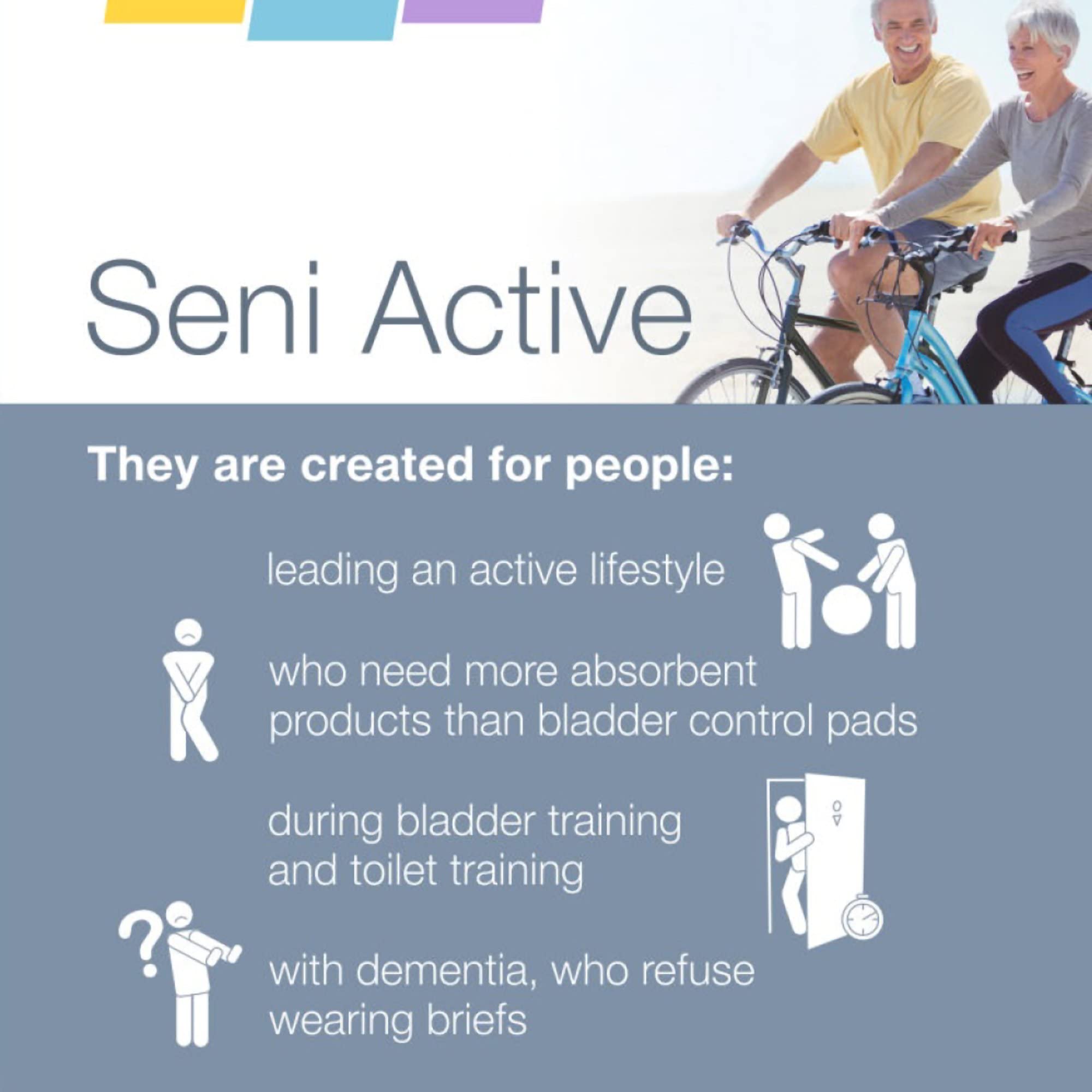 Seni Active Super Plus Disposable Underwear Pull On with Tear Away Seams Small, S-SM22-AP1, Heavy, 88 Ct
