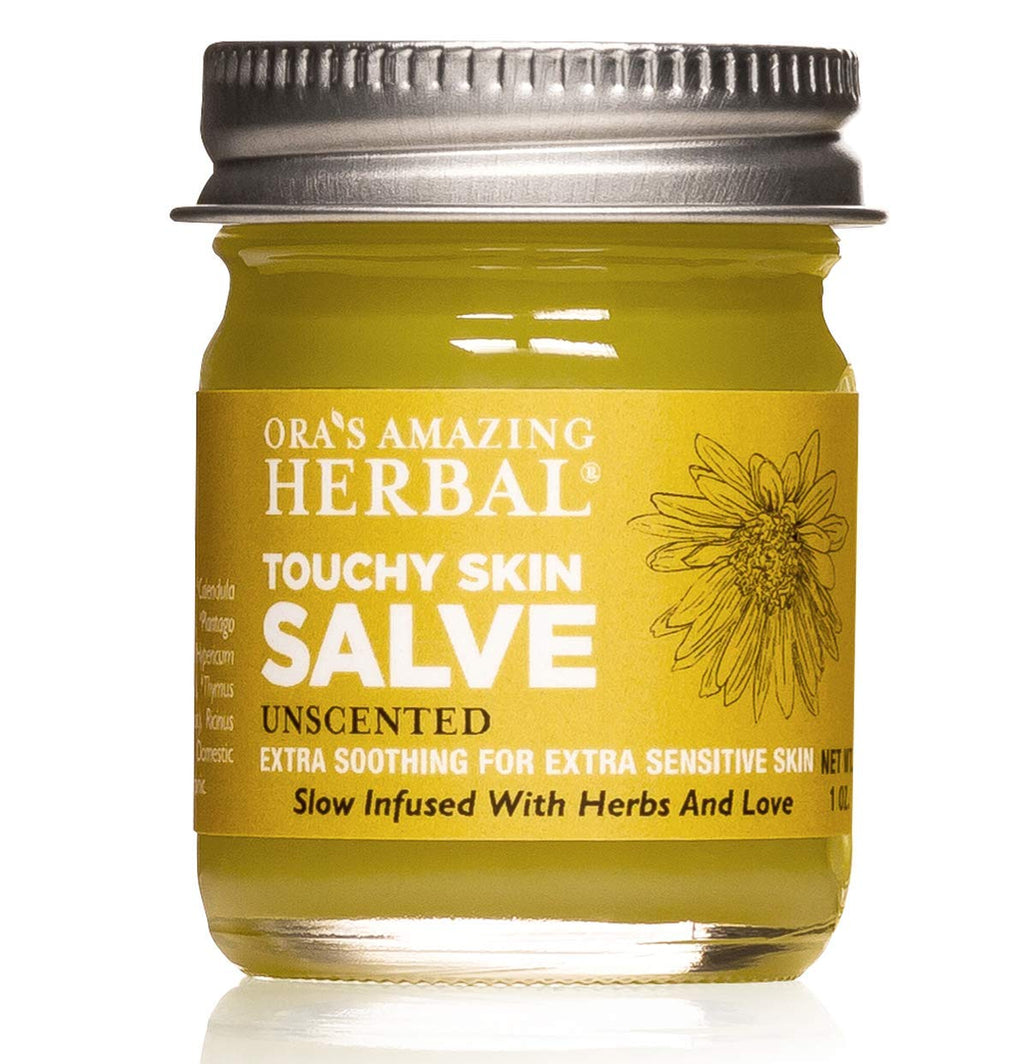 Oras Amazing Herbal, Touchy Skin Salve, Eczema Cream Treatment, Anti-Itch Cream for Kids and Adults, Calendula Ointment for Nat
