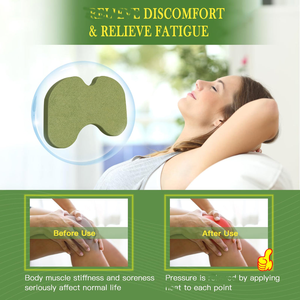 COZYPATCH 72PCS Knee Patches - Warming Herbal Patches for Knee Patch, Wormwood Extract Sticker for Knee,Shoulder,Neck,Back