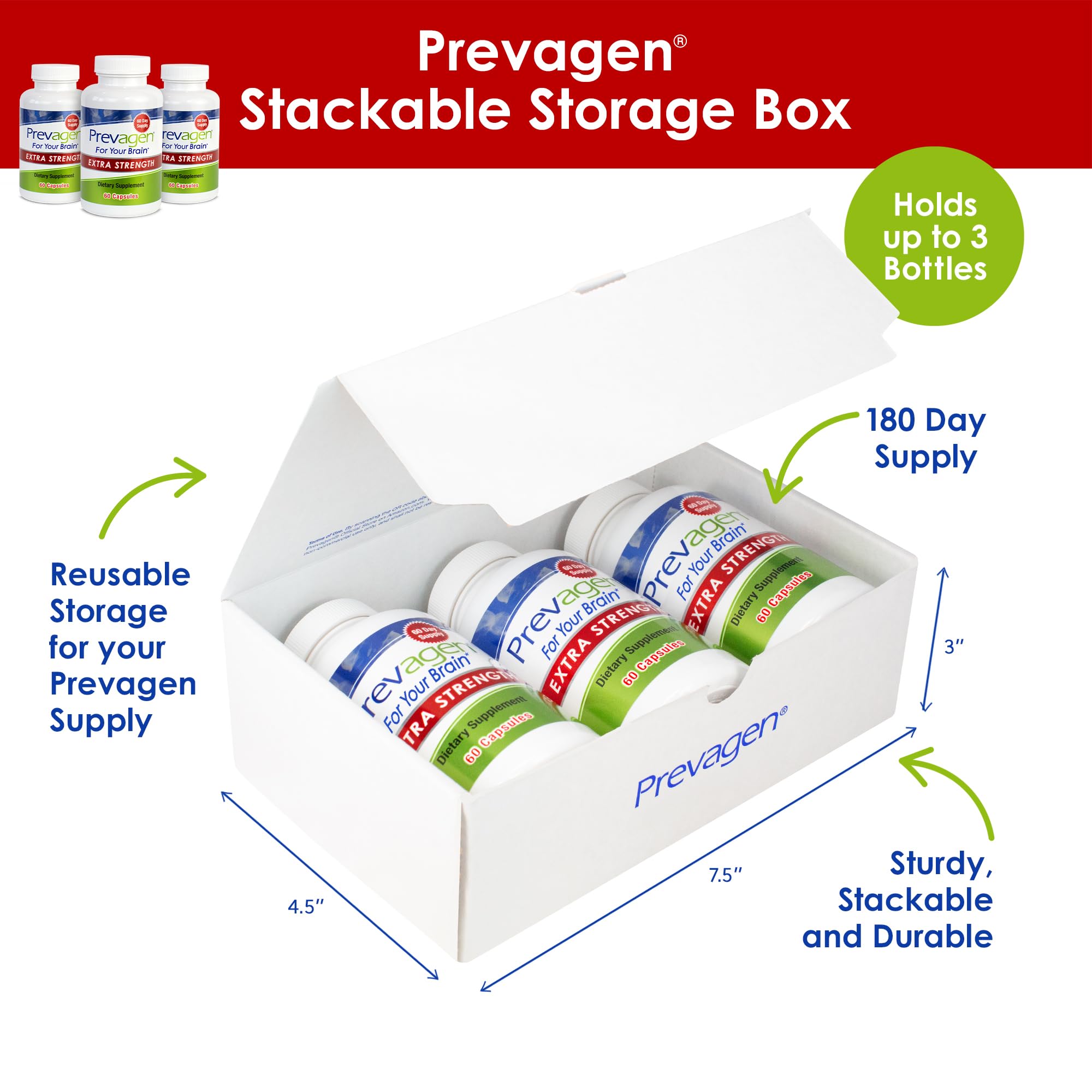Prevagen Extra Strength , 60 Capsules For Your Brain, 2 Month Supply, 20mg Apoaequorin, 50mcg Vitamin D3