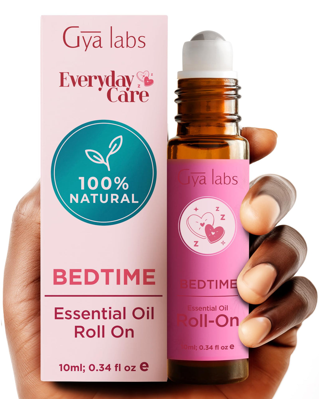 Gya Labs Bedtime Essential Oil Roll On - Relaxing Gifts for Women, Calming Essential Oils Blends, 100% Pure Natural Aromatherapy
