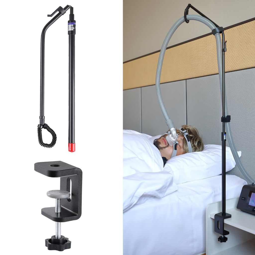 LONYEON CPAP Hose Holder - Prevent Leakage and Tangle with Height Adjustable, Removable and Rotatable - Hose Hanger Hook Organiz