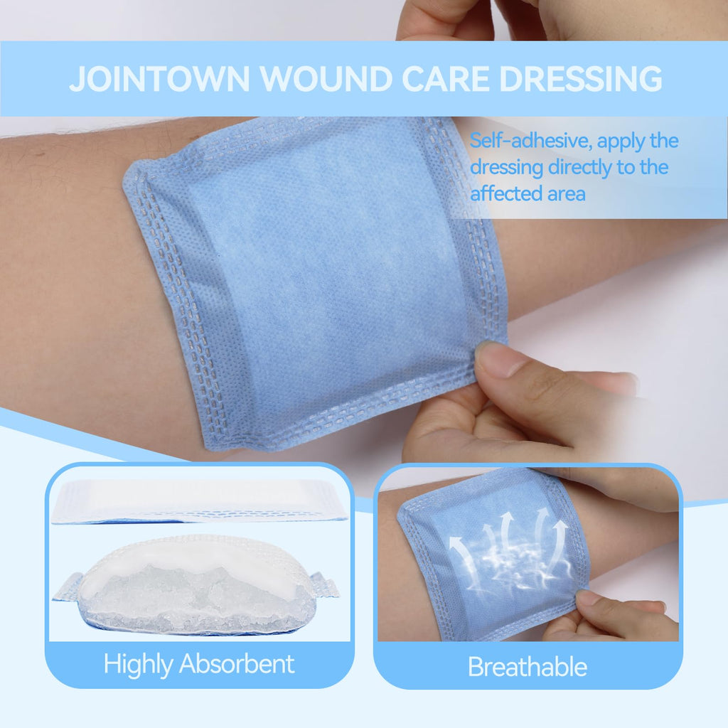 Jointown Super Absorption Dressing Bandages, 4x4,10 PCS