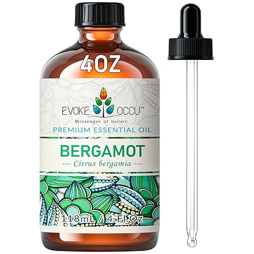 EVOKE OCCU Bergamot Essential Oil for Diffuser Skin Relaxation & DIY Wool Dryer Balls - 4 FL Oz