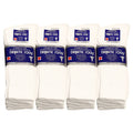 Falari Physicians Approved Diabetic Socks Crew Unisex 3, 6 or 12-Pack (9-11 Women/Men Size, 12 Pairs White)
