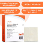 MedVance Silver Calcium Alginate Ag Sterile Highly Absorbent Antibacterial Dressing, (2 x 2) 5 dressings/Box, 5 Count (Pack of 1
