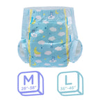 Littleforbig Adult Printed Diaper 10 Pieces - Little Dreamers (Large 36-46)