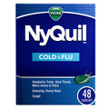 VICKS NyQuil Cold & Flu Relief Over-the-Counter Medicine, Powerful Multi-Symptom Nighttime Relief for Headache, Fever, Sore Thro