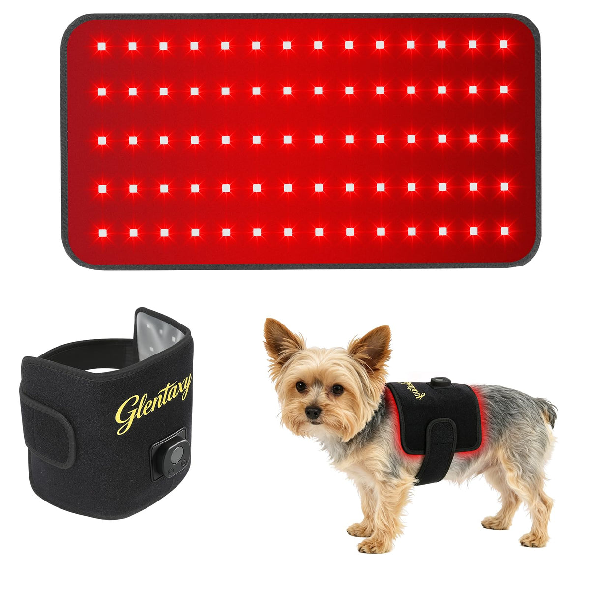 Red Light Therapy for Dogs, Infrared Light Therapy Portable Pad Mat for Cats, Dog Red Light Therapy Heating Pad for Home Use, Pe
