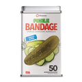 BioSwiss Bandages, Pickle Shaped Self Adhesive Bandages, Latex Free Sterile Wound Care, Fun First Aid Kit Supplies for Kids, 24 