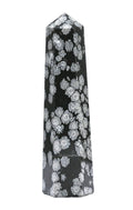 Crystal Heaven Snowflake Obsidian Crystal Tower Obelisk Point For Chakra, Healing And Balancing  Aaa Grade Original Certified G