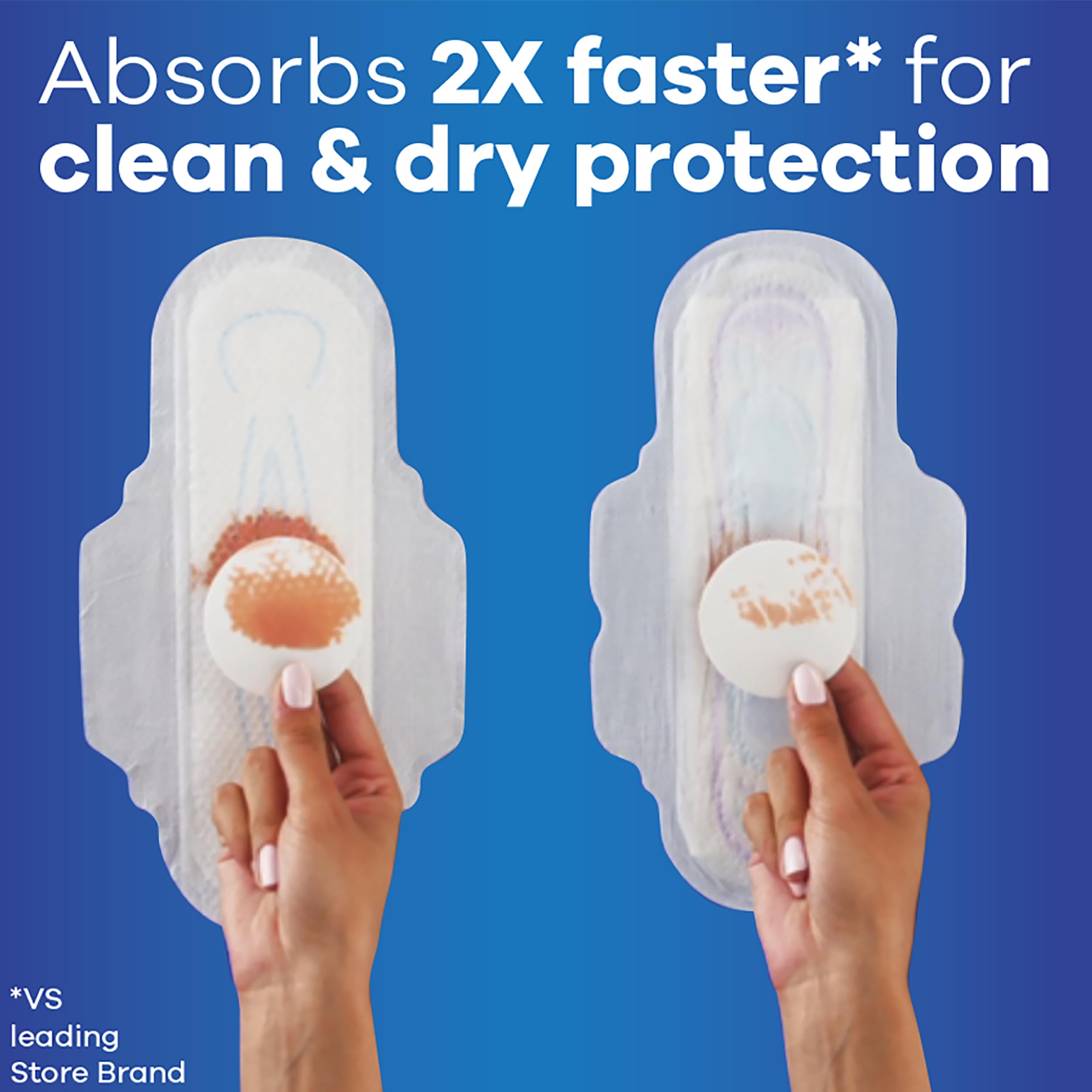 Always Ultra Thin Pads with Flexi-Wings, Size 1, Regular, Unscented, 62 CT