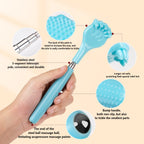 WUBAYI 2Pcs Back Scratchers, Portable Expandable Back Scratchers, Non-Slip Handheld Massager, with Telescopic Handle for Ticklin