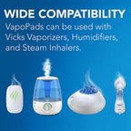 Vicks VapoPads- Soothing Menthol Vapor Pads for Vicks Humidifiers, Vaporizers, Waterless Vaporizers, and Plug-Ins, VSP-19, 6 Cou