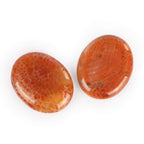 Artistone Fire Agate Crystal Thumb Worry Stones for Anxiety Hand Carved Healing Crystal Pocket Oval Palm Bulk Pocket Chakra Ston