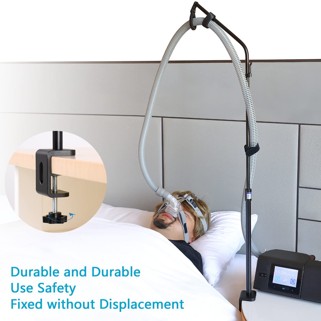 ALADUSA CPAP Hose Holder,Hose Hanger Avoid Tangling and Prevent Blockage, Adjustable Height, Rotatable Holder, CPAP Accessories