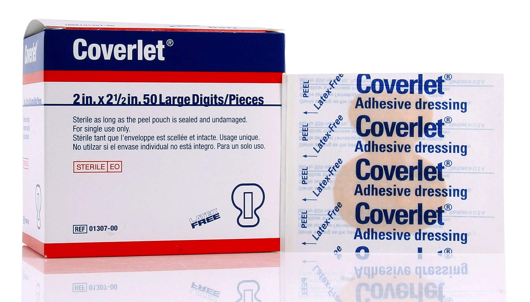 Coverlet 64951 Bandages and Dressing, Fingertip, 2 x 2.5 Size