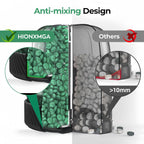 HIONXMGA Large Pill Dispenser with 7 Compartments, Portable Pill Bottle Organizer for Travel, Anti-Mix Supplement Organizer Easy