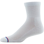MediPeds mens Diabetic Quarter With Non-binding Top casual socks, Black, Shoe Size Men's 7-12 Women 10-13 US, 8 Count (Pack of 1