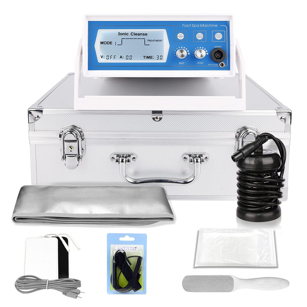Boeetech Upagarded Ionic Foot Spa Detox Machine, 3 in 1 Ion Cleanse Foot Spa Machine with Large Screen, One File for Home USE