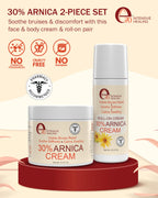 e70 Arnica Cream & Roll-On Set - 2-Piece Set Vitamin K Cream to Remove Bruises & Soothe Sore Muscles & Joints with 30% Arnica Mo