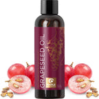 Pure Grapeseed Oil for Skin Care - Cold Pressed Grape Seed Oil Liquid for Skin with Moisturizing Carrier Oil for Essential Oils 