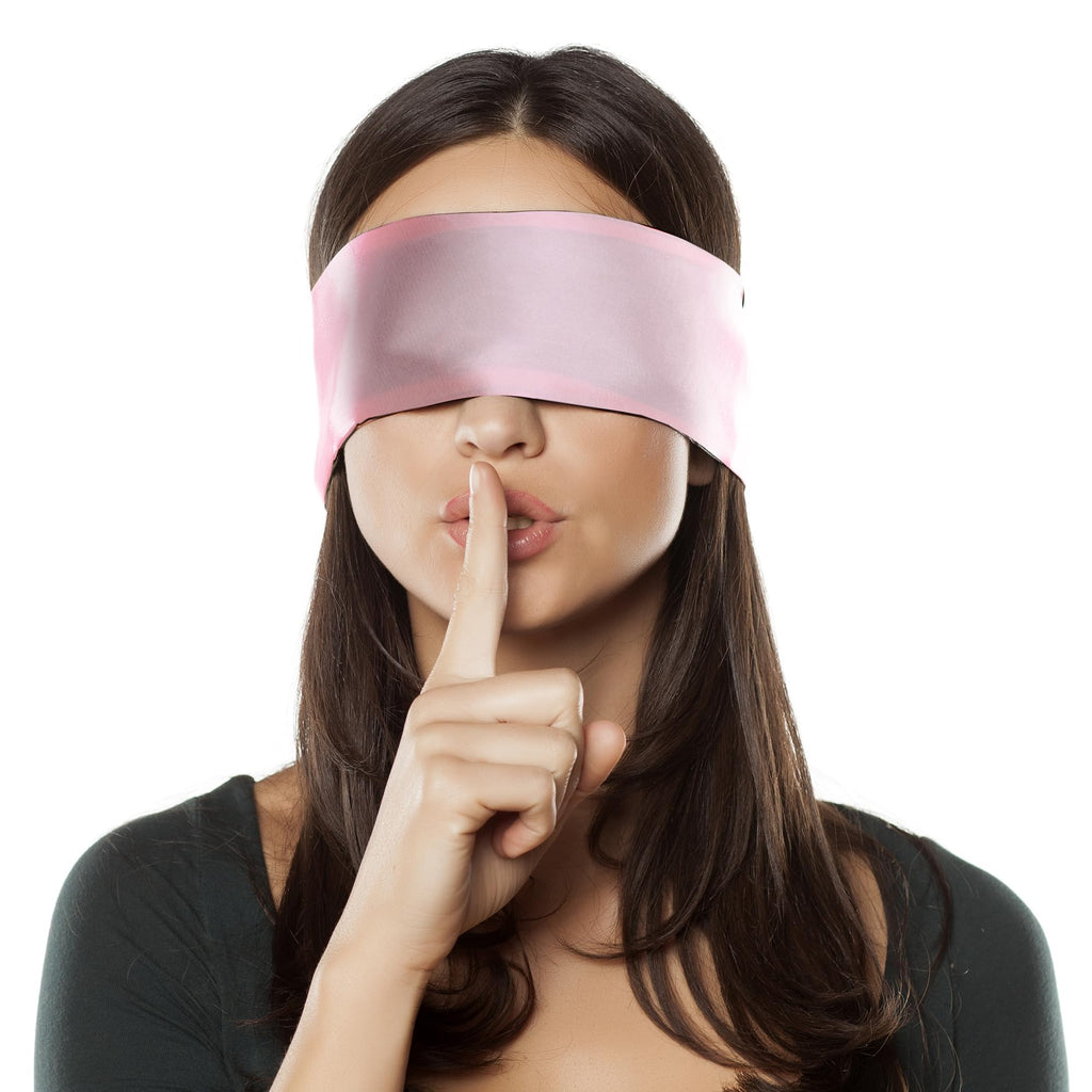 FRESHME Satin Sleep Eye Mask - Comfortable Eye Blindfold for Sleeping Women Men Valentine's Day Gift Soft Adjustable Breathable 