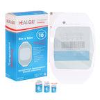Transparent Film Dressing, 8'' x 12'' Box of 10 - Waterproof Wound Bandage Adhesive Patches, Post Surgical Shower or IV Shield, 
