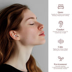 Noise-Canceling Earplug for Sleeping Transparent Ring Hearing Protection,Noise Canceling and Washable,3 Pairs S-L Ear Plugs,-26