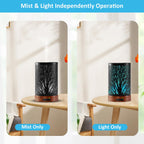 Essential Oil Diffuser - 150ML Metal Aromatherapy Diffuser for Essential Oils with 7 Colors Lights Gifts for Mom Waterless Auto