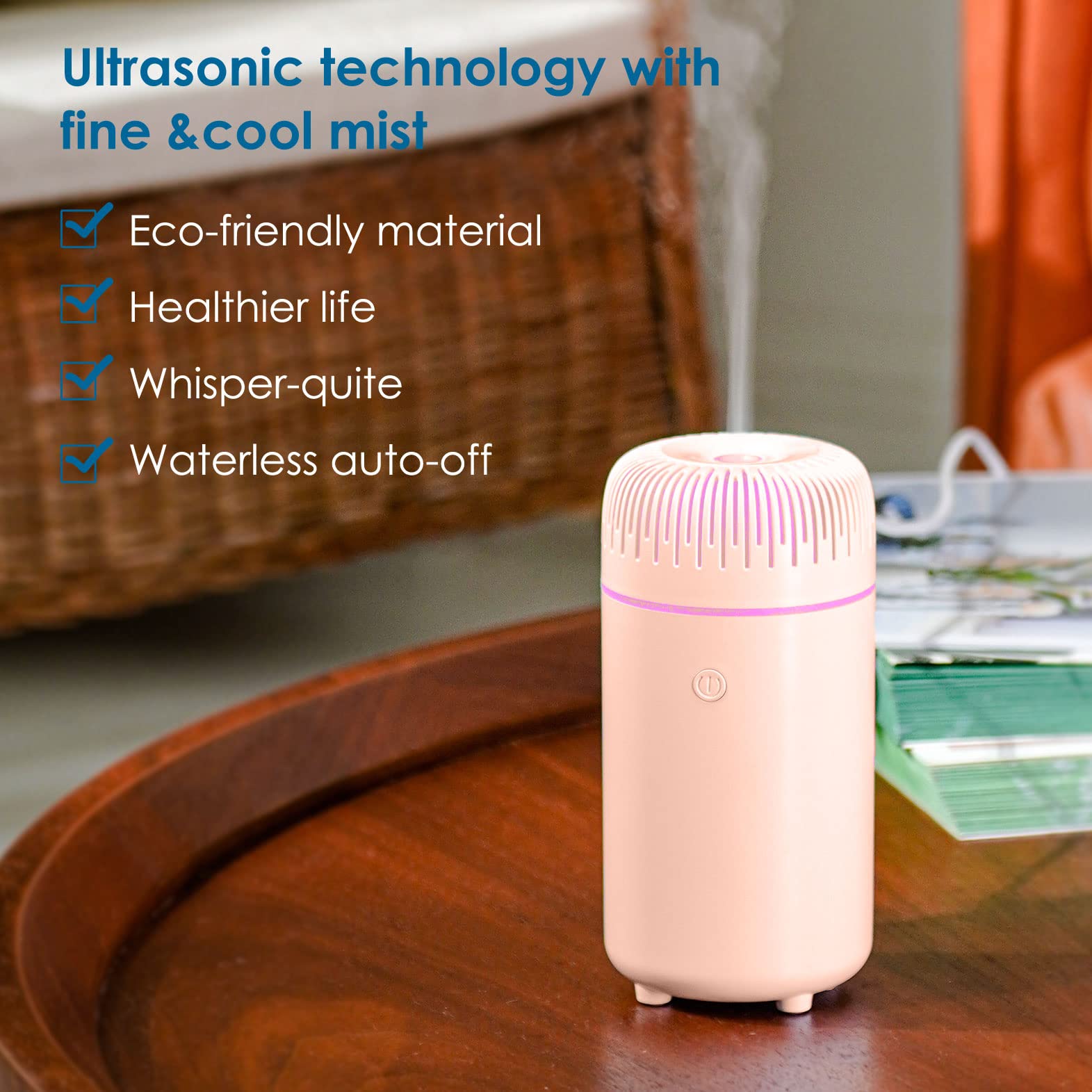 Car Diffuser Humidifier USB Aromatherapy Essential Oil Air Freshener USB Cool Mist Mini Portable Diffuser for Car Home Office Be