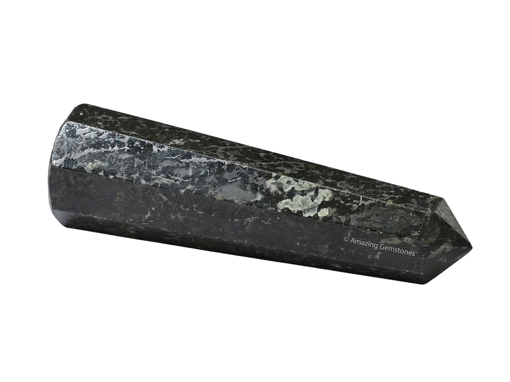 Nuummite Crystal Towers ~ Natural Healing Crystal Point Obelisk for Reiki Healing and Crystal Grid (2 to 3 INCH)