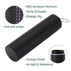 PPFISH 2 PCS Portable Daily Pill Case, 3 Compartments Aluminum Alloy Waterproof Pill Box Dispenser, Small Pocket Pill Container,