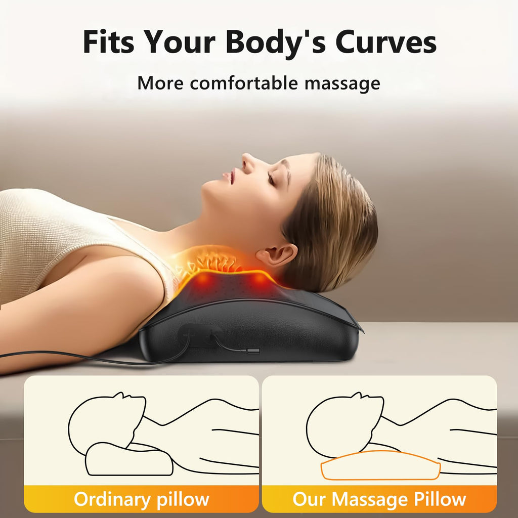 iKristin Back Massager with Heat,Shiatsu Neck Back Massager Pillow,Deep Tissue Kneading Back Massage,Massage Pillow for Shoulder