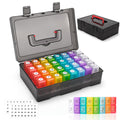 Monthly Pill Organizer 2 Times a Day,30 Day Pill Organizer 2 Times a Day,Pill Boxes and Organizer 2 Times a Day with Travel Case