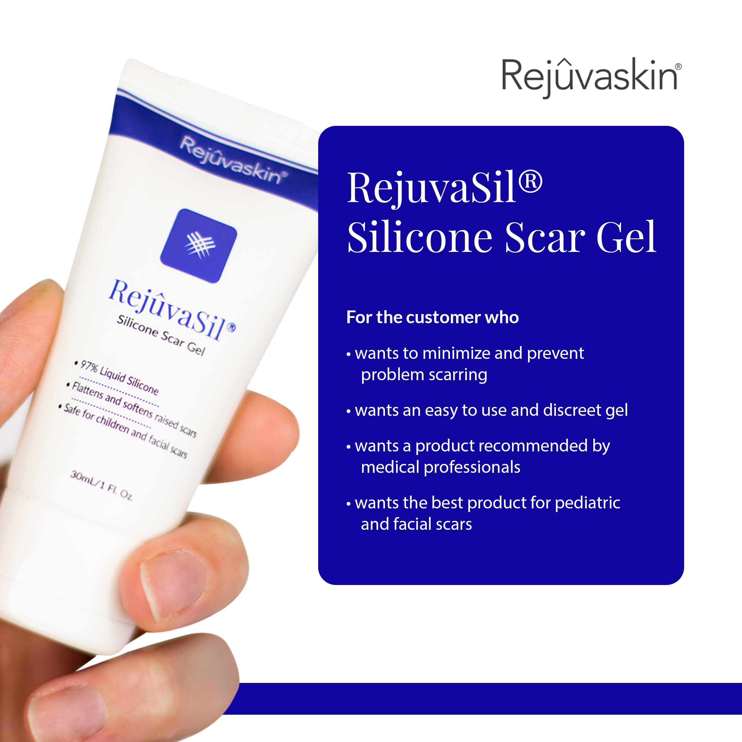 Rejuvasil Silicone Scar-Gel, 0.33 Ounce