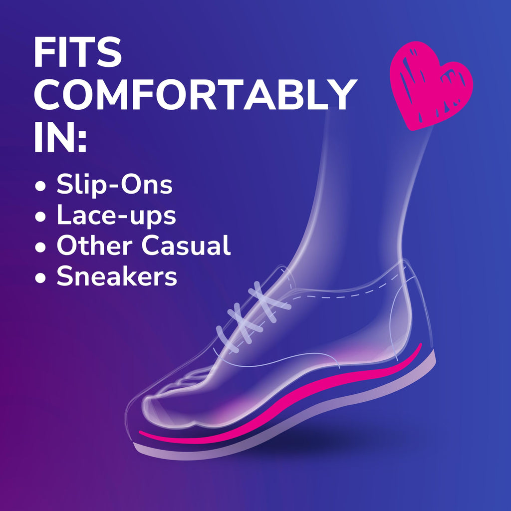 Dr. Scholls Love Your Sneakers Full Length Insoles, All-Day Comfort for Slip on & High Top Sneaker, Prevent Discomfort, Arch Su
